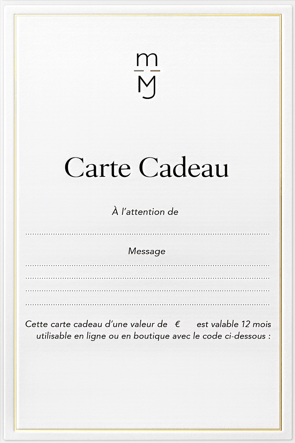 CARTE CADEAU - mARIANNE by Marie Jordane