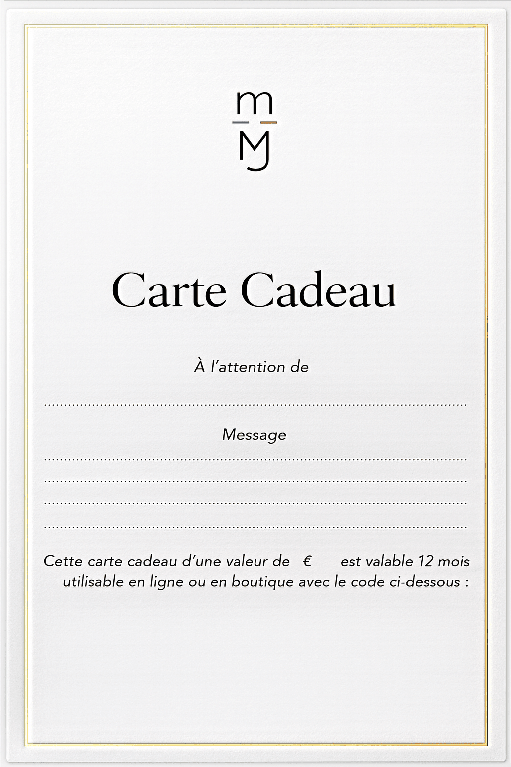 CARTE CADEAU - mARIANNE by Marie Jordane